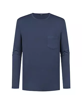 MEY | Pyjama T-shirt à manches longues JEFFERSON bleu yacht | grau